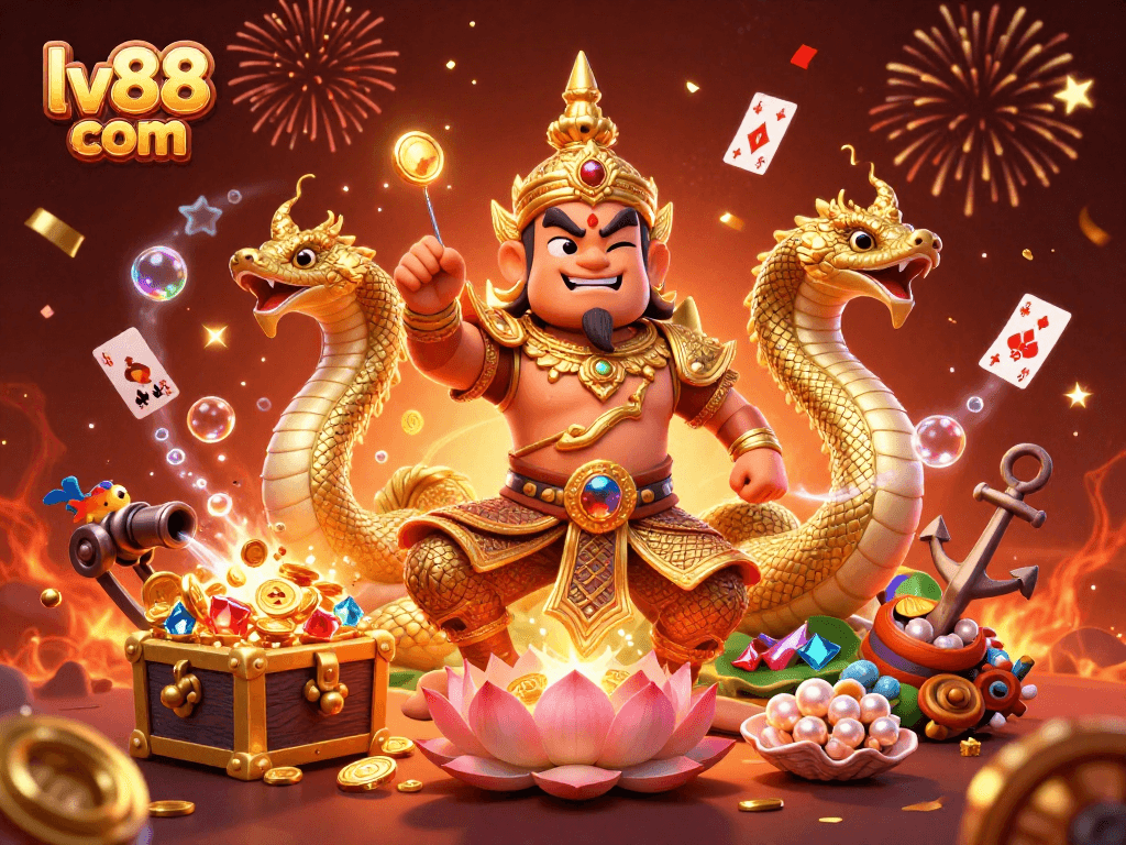 Engage with exciting gameplay at lv88 com featuring captivating casino characters and elements.