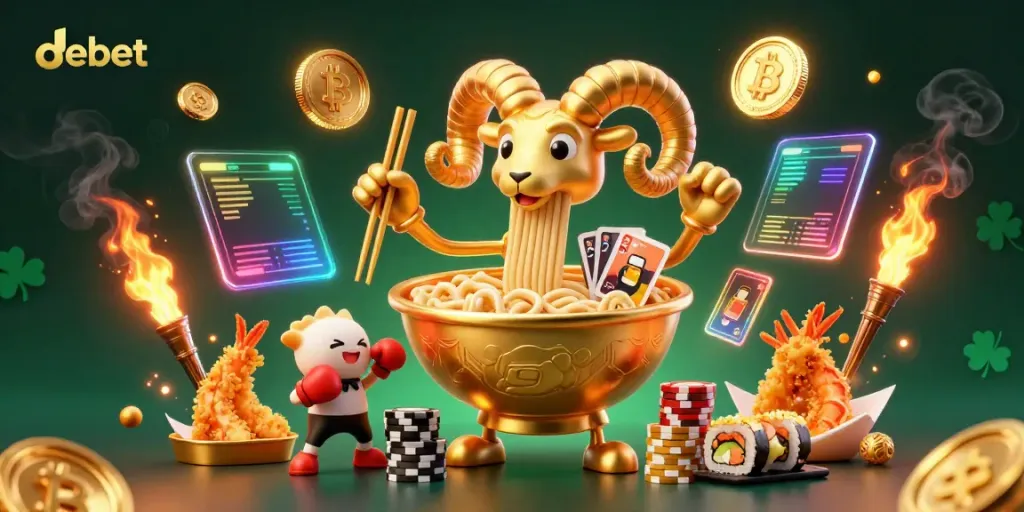 Experience thrilling gambling moments with Debet’s dynamic characters, showcasing excitement and winning opportunities.