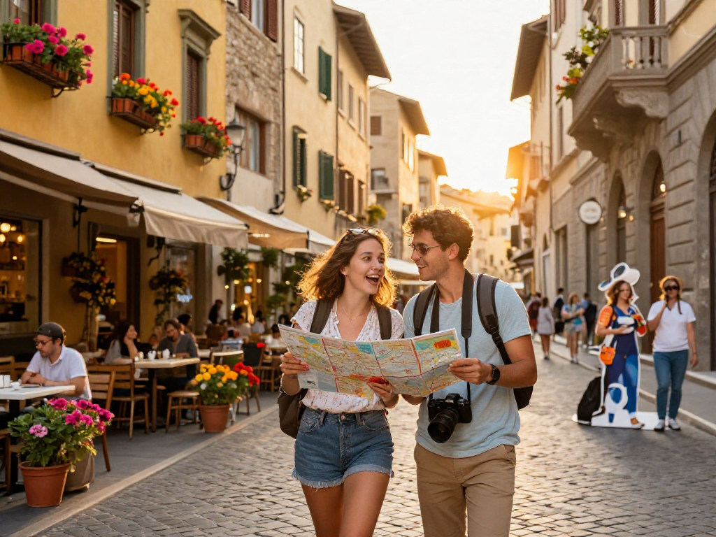 Scoperta della lista casino non aams in un vivace paesaggio urbano italiano.