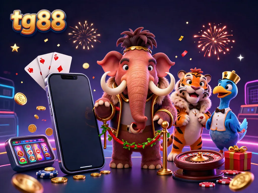 Check IDs at the casino with tg 88 themed characters and vibrant game elements.