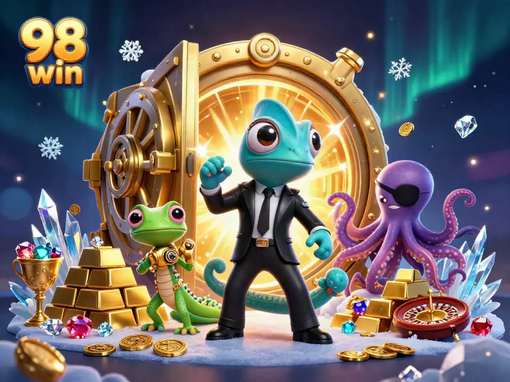 Join the excitement at 98 win with dynamic treasure vaults and captivating casino elements.